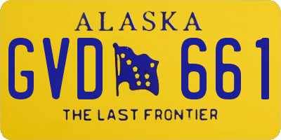 AK license plate GVD661