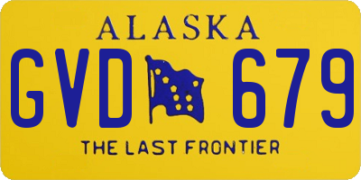 AK license plate GVD679