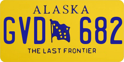 AK license plate GVD682