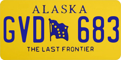 AK license plate GVD683