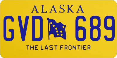 AK license plate GVD689