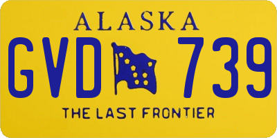 AK license plate GVD739