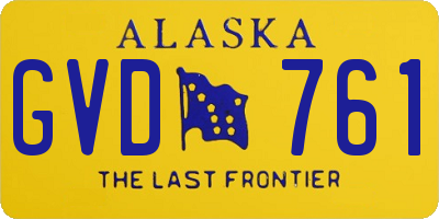 AK license plate GVD761