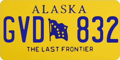 AK license plate GVD832