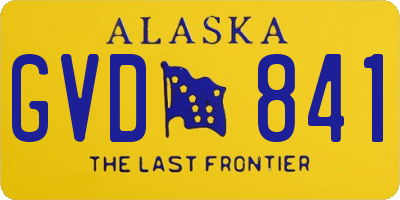 AK license plate GVD841