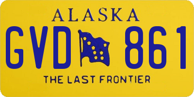 AK license plate GVD861