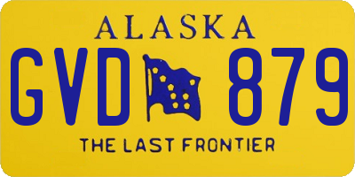 AK license plate GVD879