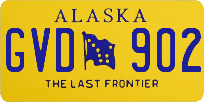 AK license plate GVD902