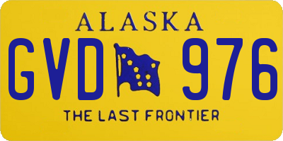 AK license plate GVD976