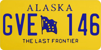 AK license plate GVE146