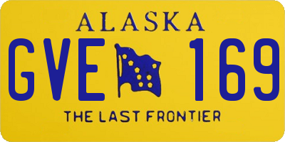 AK license plate GVE169