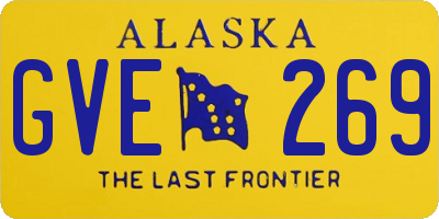 AK license plate GVE269