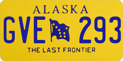 AK license plate GVE293