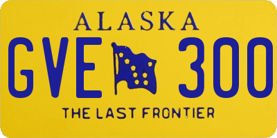 AK license plate GVE300