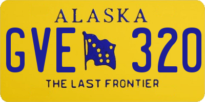 AK license plate GVE320