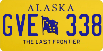 AK license plate GVE338