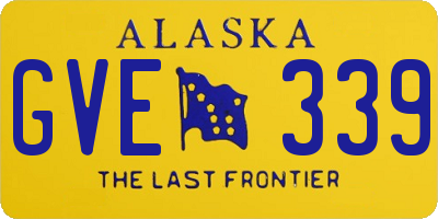 AK license plate GVE339