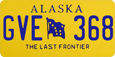 AK license plate GVE368