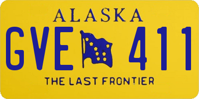 AK license plate GVE411