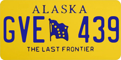 AK license plate GVE439