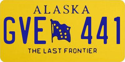 AK license plate GVE441
