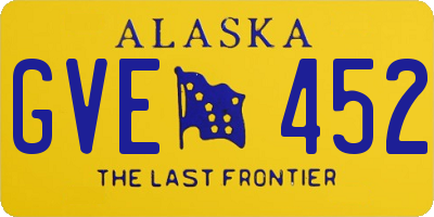 AK license plate GVE452