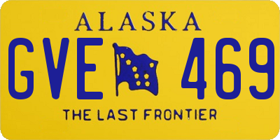 AK license plate GVE469