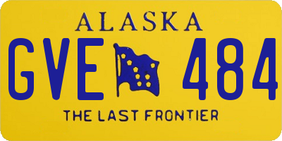 AK license plate GVE484