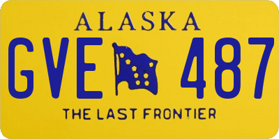 AK license plate GVE487