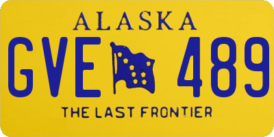 AK license plate GVE489