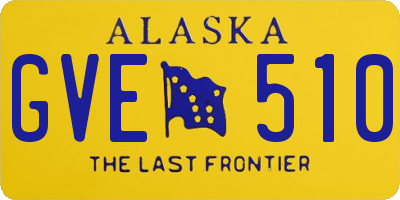 AK license plate GVE510