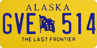 AK license plate GVE514