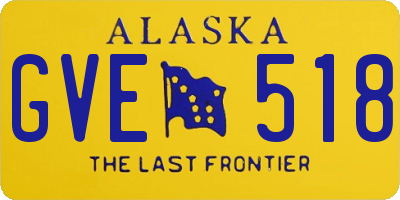 AK license plate GVE518