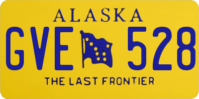 AK license plate GVE528