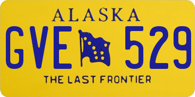 AK license plate GVE529