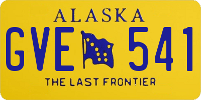 AK license plate GVE541