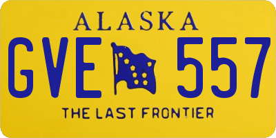 AK license plate GVE557