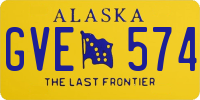 AK license plate GVE574