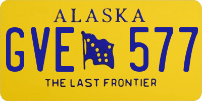 AK license plate GVE577