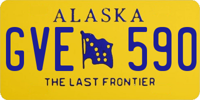 AK license plate GVE590