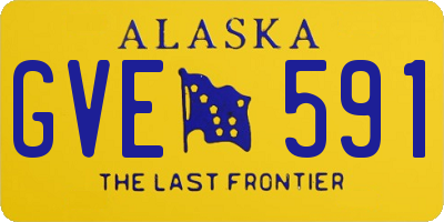 AK license plate GVE591