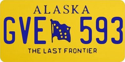 AK license plate GVE593