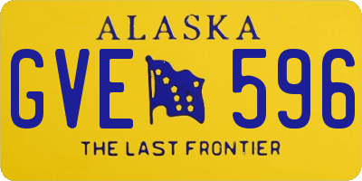 AK license plate GVE596