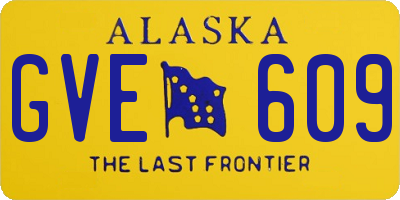 AK license plate GVE609