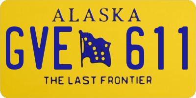 AK license plate GVE611