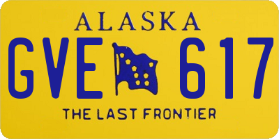 AK license plate GVE617