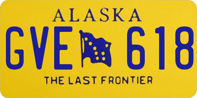 AK license plate GVE618