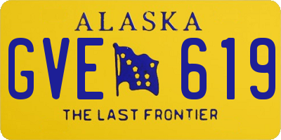 AK license plate GVE619