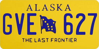 AK license plate GVE627