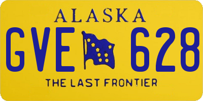 AK license plate GVE628